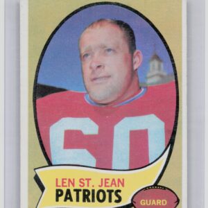 1970 Topps Len St. Jean RC #33 Patriots