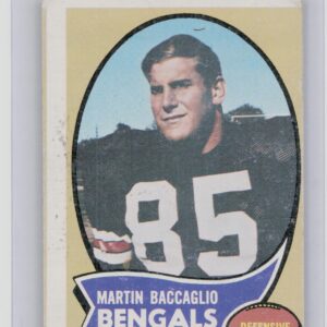 1970 Topps Martin Baccaglio RC #187 Bengals