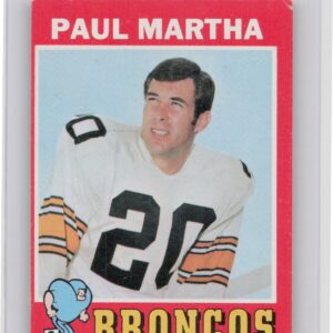 1971 Topps Paul Martha #38 Broncos