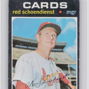 1971 Topps Red Schoendienst #239 Cardinals