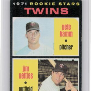 1971 Topps Twins 1971 Rookie Stars (Pete Hamm / Jim Nettles) RC #74 Twins