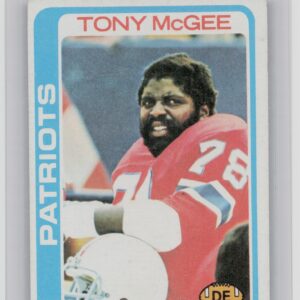 1978 Topps Tony McGee #16 Patriots