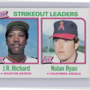 1980 Topps 1979 Strikeout Leaders J.R. Richard / Nolan Ryan #206 Angels