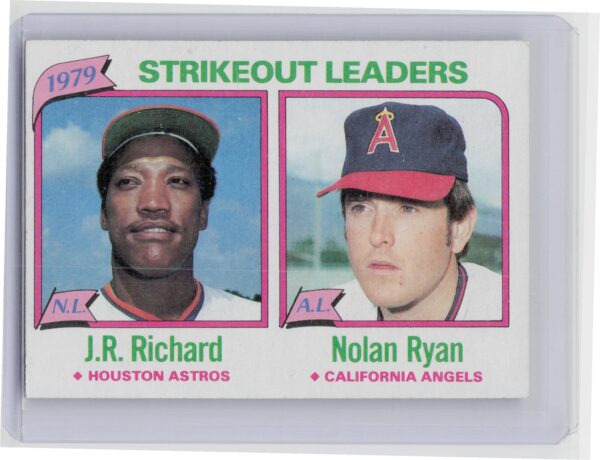 1980 Topps 1979 Strikeout Leaders J.R. Richard / Nolan Ryan #206 Angels