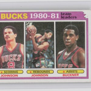 1981-82 Topps Marques Johnson / Mickey Johnson / Quinn Buckner #56 Bucks