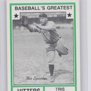 1982 TCMA Baseball's Greatest Hitters (White Back) Tris Speaker #18 Sox