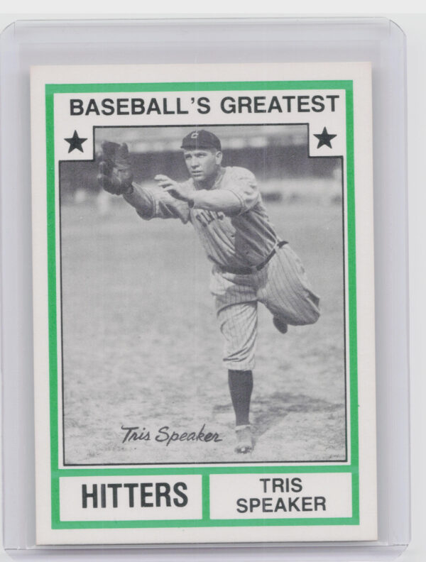 1982 TCMA Baseball's Greatest Hitters (White Back) Tris Speaker #18 Sox