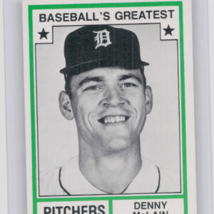 1982 TCMA Baseball's Greatest Pitchers (White Back) Denny McLain #24 Tigers