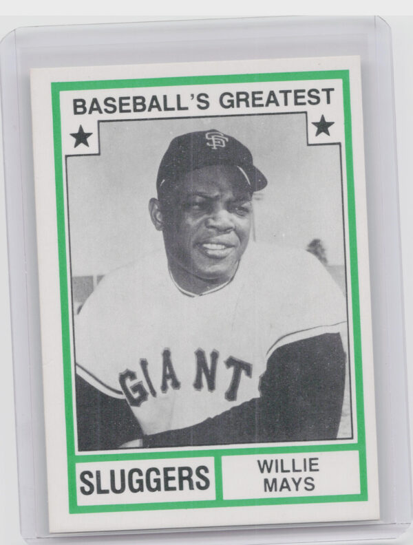 1982 TCMA Baseball's Greatest Sluggers (White Back) Willie Mays #43 Giants