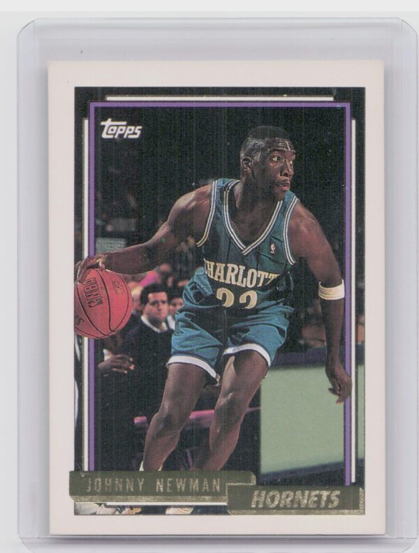 1992-93 Topps Johnny Newman Gold #5 Hornets