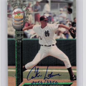 1994 Signature Rookies Draft Picks Carlton Loewer AU SN3350 #NNO Phillies Bonus