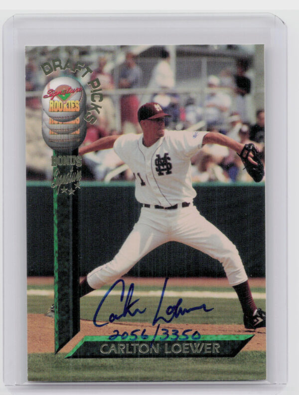 1994 Signature Rookies Draft Picks Carlton Loewer AU SN3350 #NNO Phillies Bonus