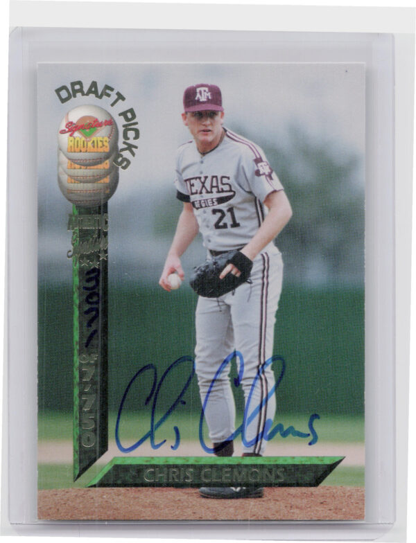 1994 Signature Rookies Draft Picks Chris Clemons AU SN7750 #31 Aggies Signatures