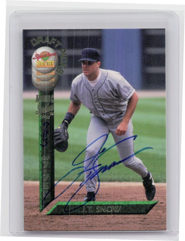 1994 Signature Rookies Draft Picks J.T. Snow AU SN7750 #99 Angels Signatures
