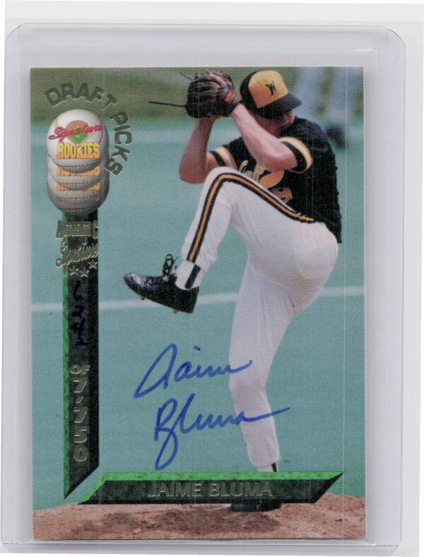 1994 Signature Rookies Draft Picks Jaime Bluma AU SN7750 #65 Royals Signatures
