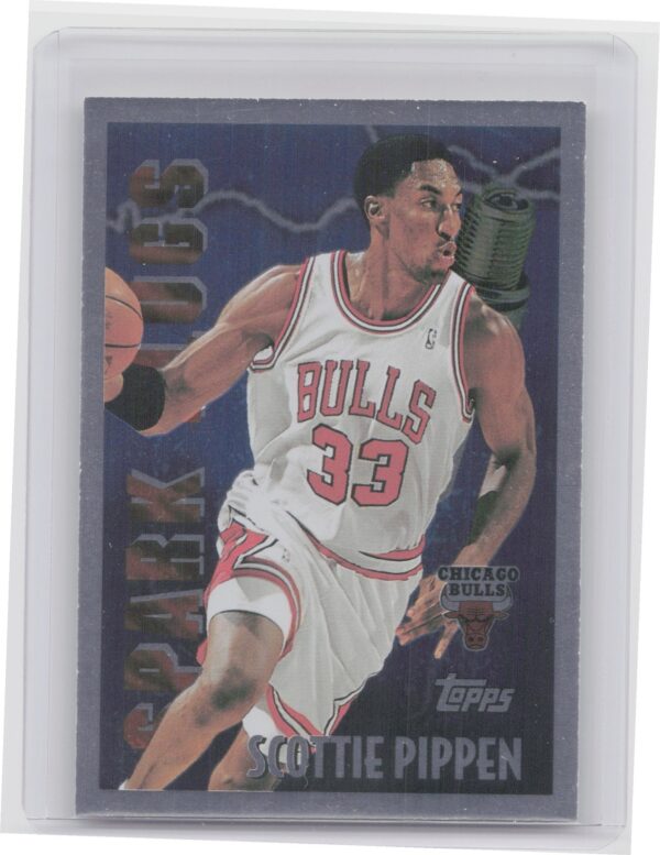 1995-96 Topps Scottie Pippen #SP10 Bulls Spark Plugs