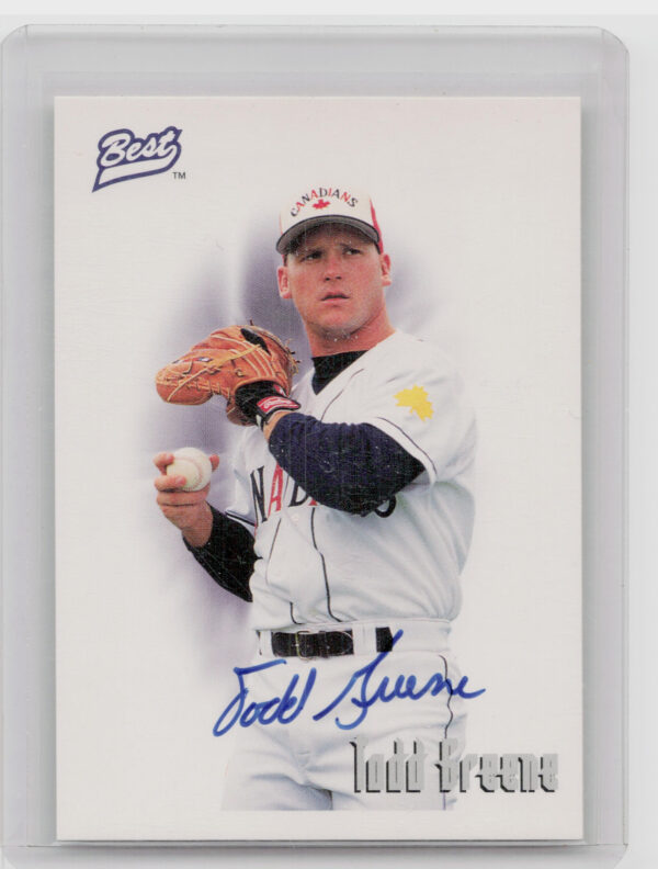 1995 Best Todd Greene #NNO Canadians Autographs