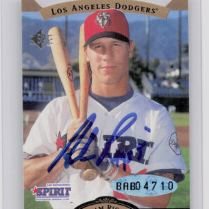 1995 SP Top Prospects Adam Riggs AU #NNO Spirit Autographs