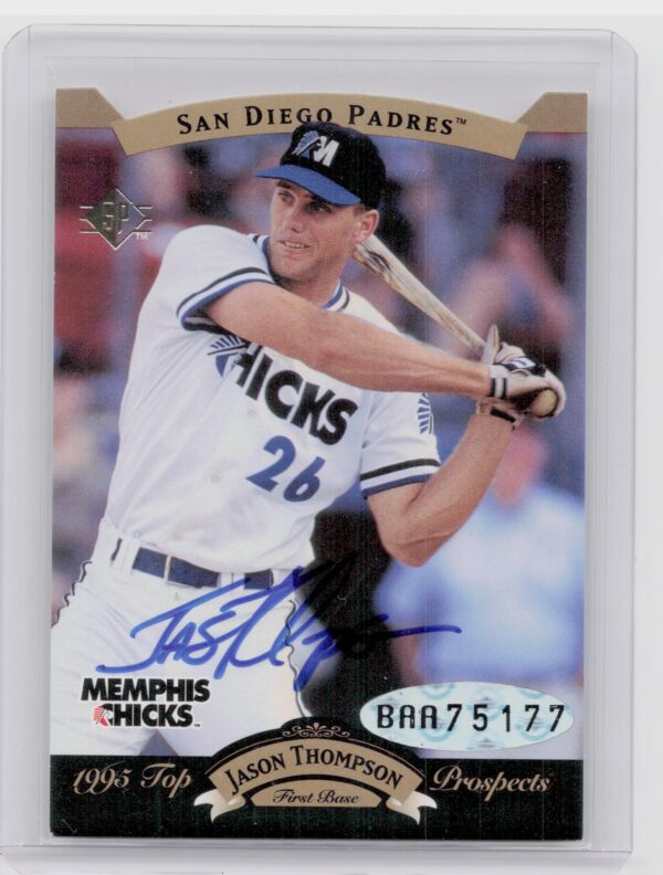 1995 SP Top Prospects Jason Thompson AU #NNO Chicks Autographs