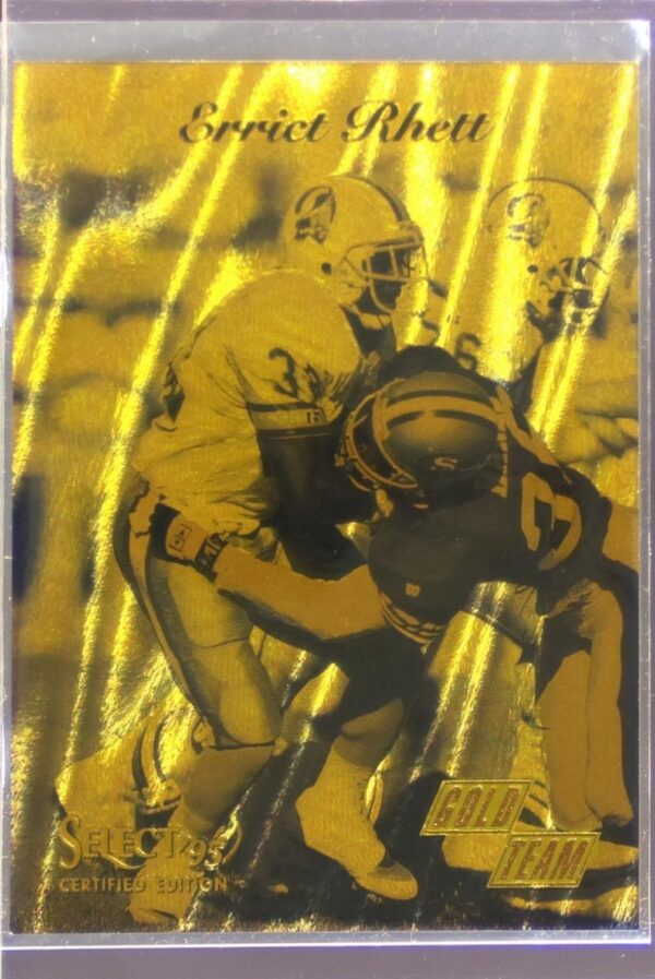 1995 Select Certified Errict Rhett #8 Buccaneers Gold Team