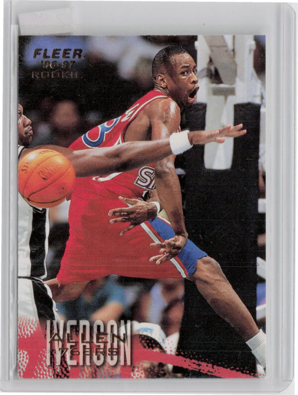 1996-97 Fleer Allen Iverson RC #235 76ers