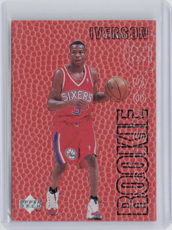 1996-97 Upper Deck Allen Iverson #R1 76ers Rookie Exclusives