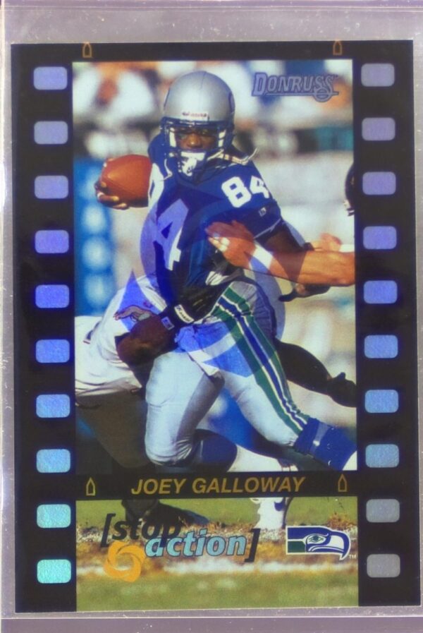 1996 Donruss Joey Galloway /4000 #5 Seahawks Stop Action