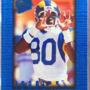 1996 Fleer Ultra Sensations Isaac Bruce Blue #88 Rams