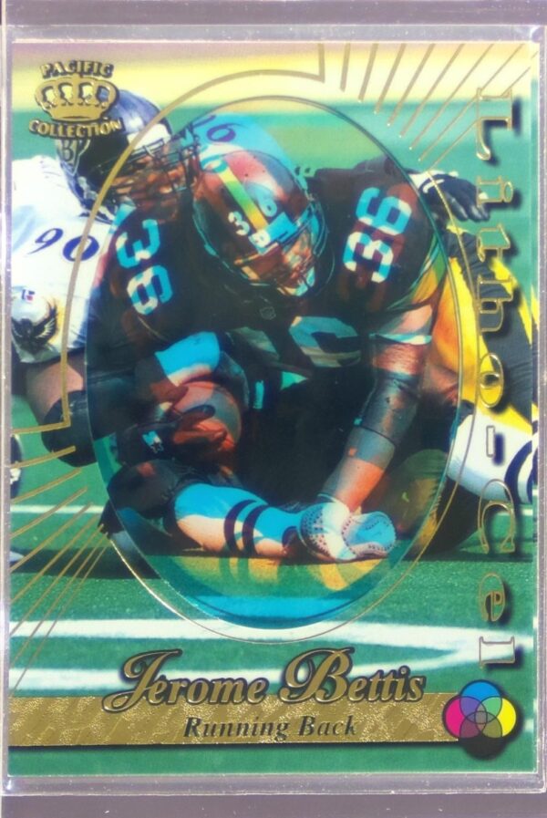 1996 Pacific Litho-Cel Jerome Bettis #Litho-79 Steelers