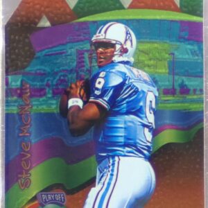 1996 Playoff Illusions Steve McNair XXXI #54 Oilers Die-Cut