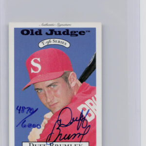 1996 Signature Rookies Old Judge Duff Brumley AU SN6000 #5 89ers Signatures