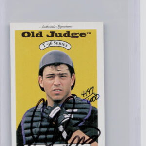 1996 Signature Rookies Old Judge Jayhawk Owens AU SN6000 #25 Sox Signatures