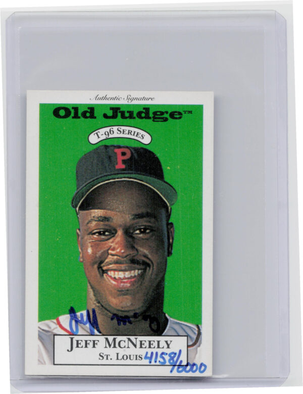 1996 Signature Rookies Old Judge Jeff McNeely AU SN6000 #20 Redbirds Signatures