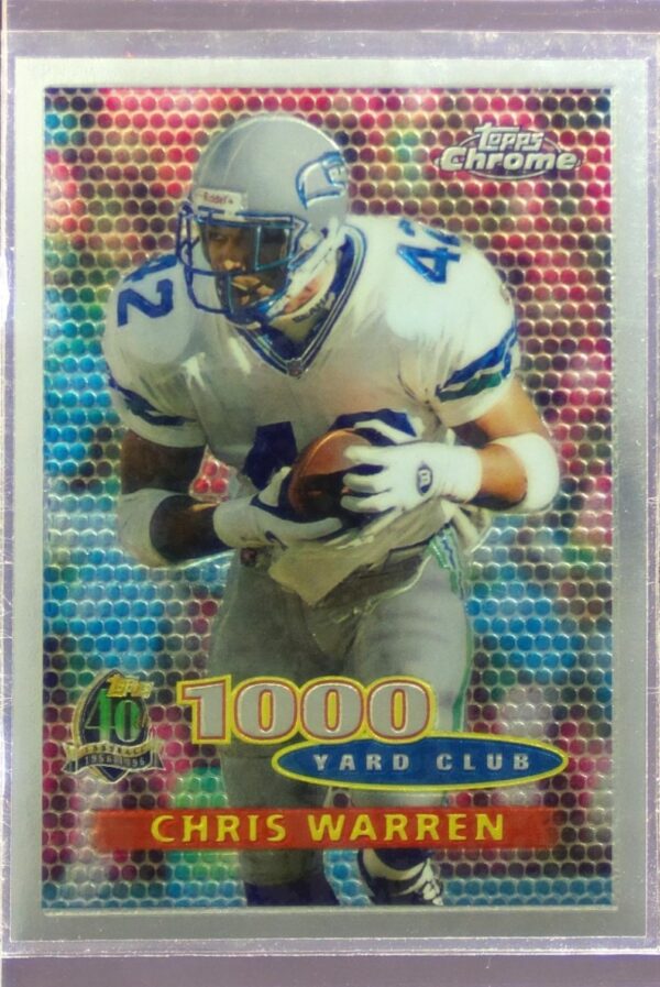 1996 Topps Chrome Chris Warren #53 Seahawks