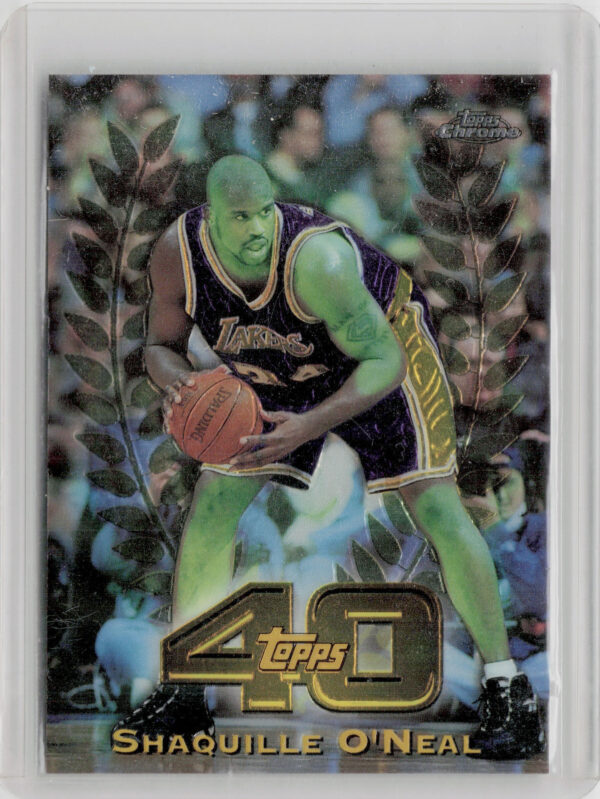 1997-98 Topps Chrome Shaquille O'Neal #T40-30 Lakers Topps 40