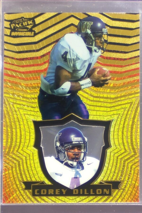 1997 Pacific Invincible Corey Dillon RC #126 Bengals