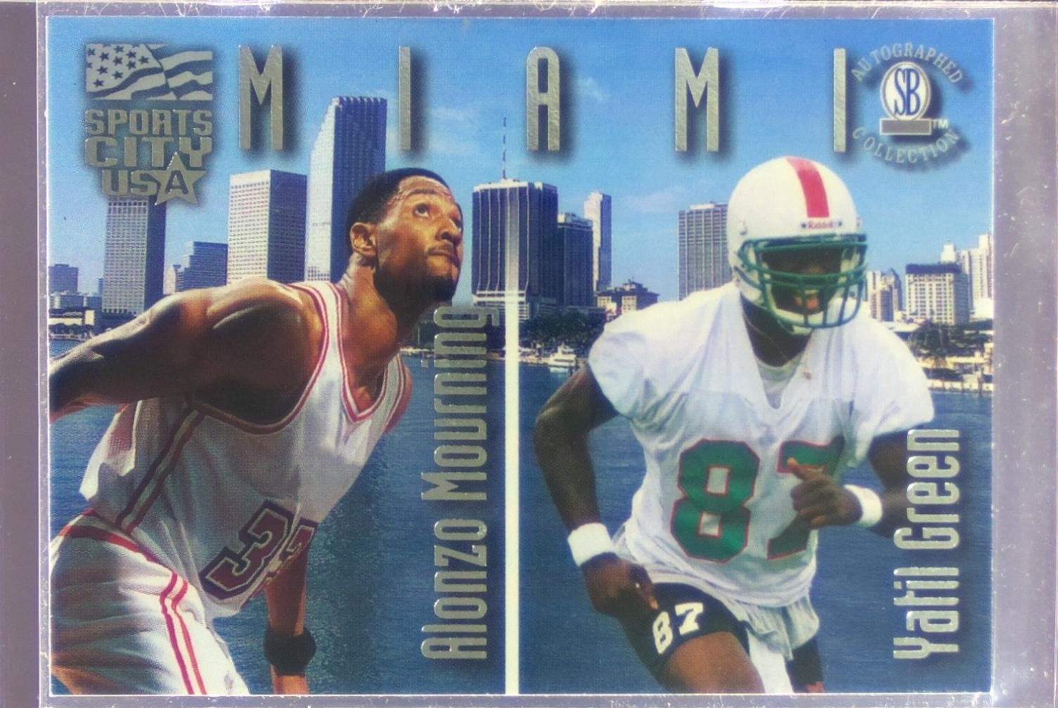 1997 Score Board Autographed Collection Alonzo Mourning / Yatil Green #SC8 Dolph