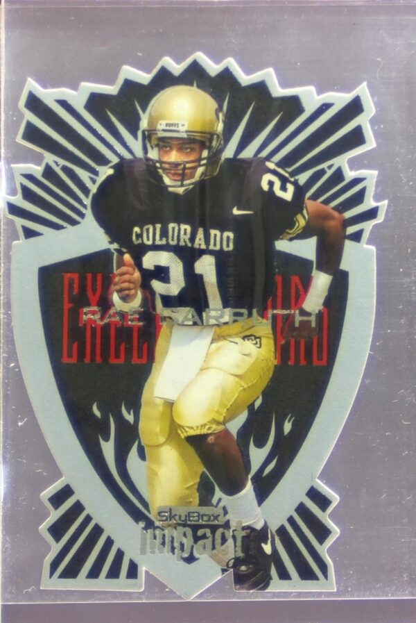 1997 SkyBox Impact Rae Carruth RC #2 Panthers Excelerators Die-Cut