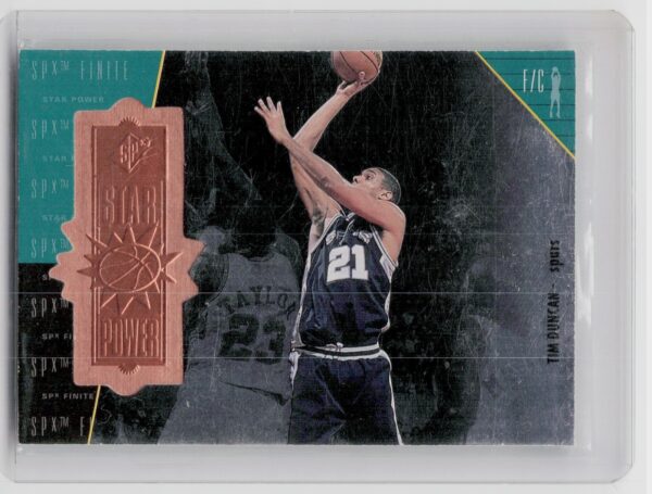 1998-99 SPx Finite Tim Duncan /5400 #107 Spurs
