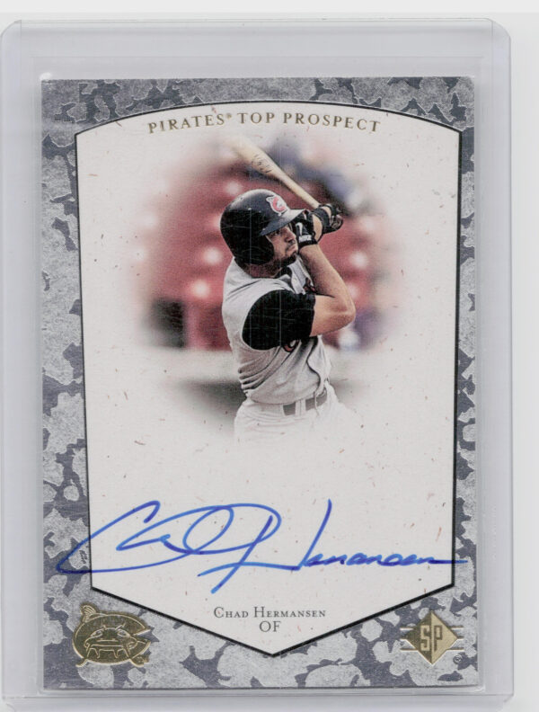 1998 SP Top Prospects Chad Hermansen AU #CH Mudcats Autographs