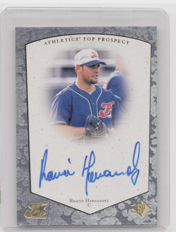 1998 SP Top Prospects Ramon Hernandez #RH Stars Autographs