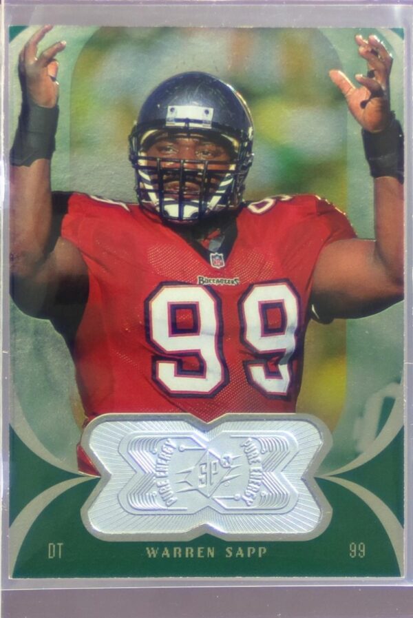 1998 SPx Finite Warren Sapp /2500 #166 Buccaneers