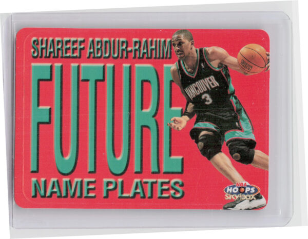 1999-00 Hoops Shareef Abdur-Rahim #1NP Grizzlies Name Plates