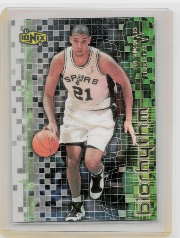 1999-00 Upper Deck Ionix Tim Duncan #B14 Spurs BIOrhythm