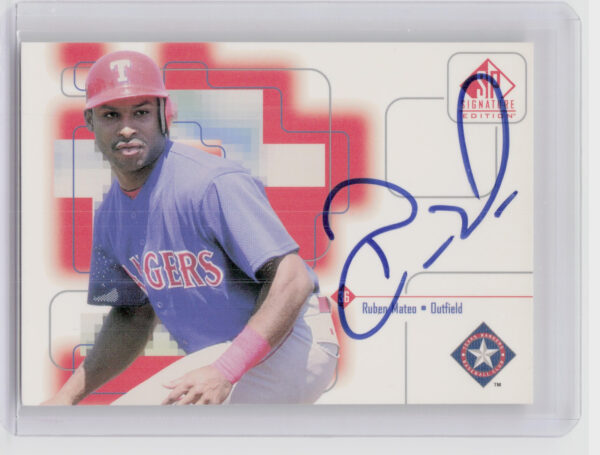 1999 SP Signature Edition Ruben Mateo AU #RMa Rangers Autographs