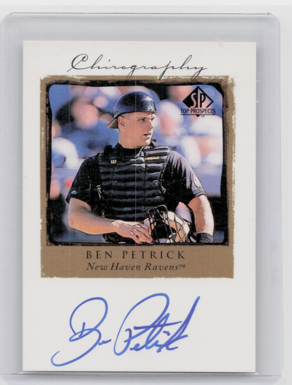 1999 SP Top Prospects Ben Petrick AU #BP Ravens Chirography