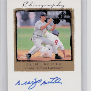 1999 SP Top Prospects Brent Butler AU #BB Cannons Chirography