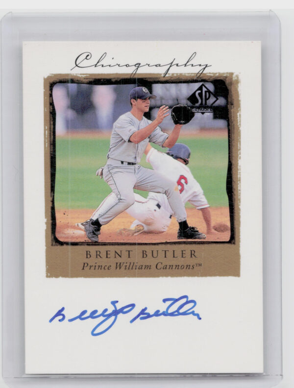 1999 SP Top Prospects Brent Butler AU #BB Cannons Chirography
