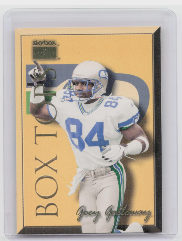 1999 SkyBox Premium Joey Galloway #14 BT Seahawks Box Tops