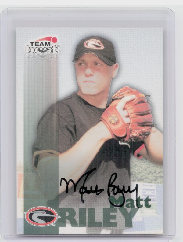 1999 Team Best Rookie Matt Riley AU #NNO Shorebirds Autographs